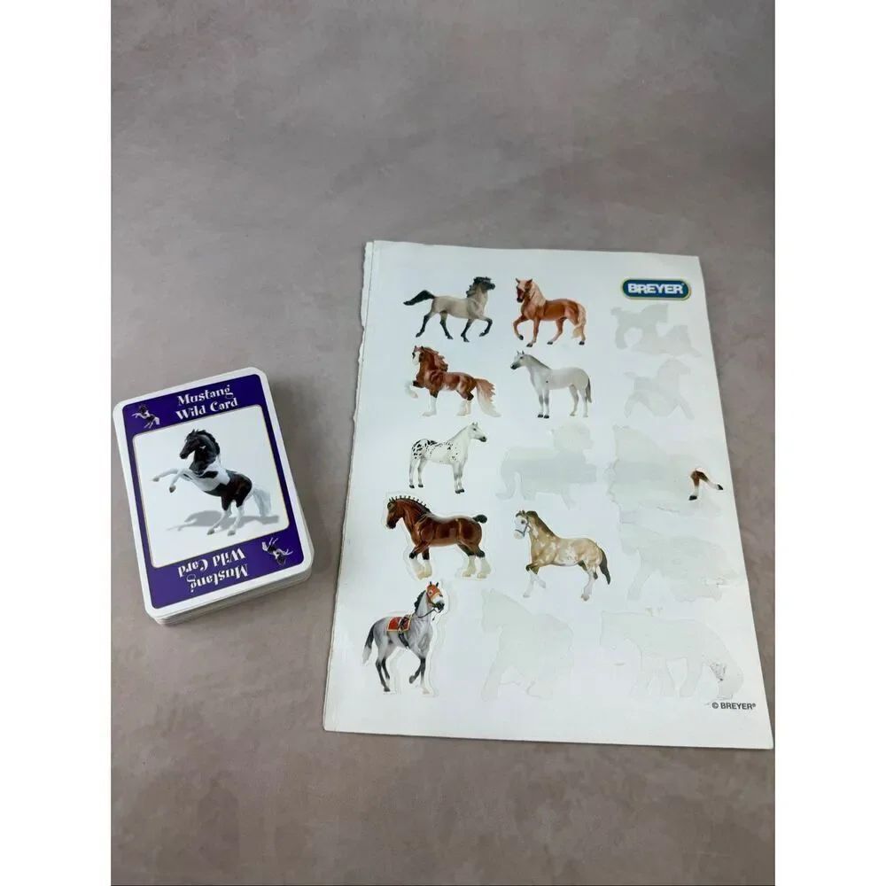 Breyer Horse Card Deck and Partial Sticker Sheet Horseplay